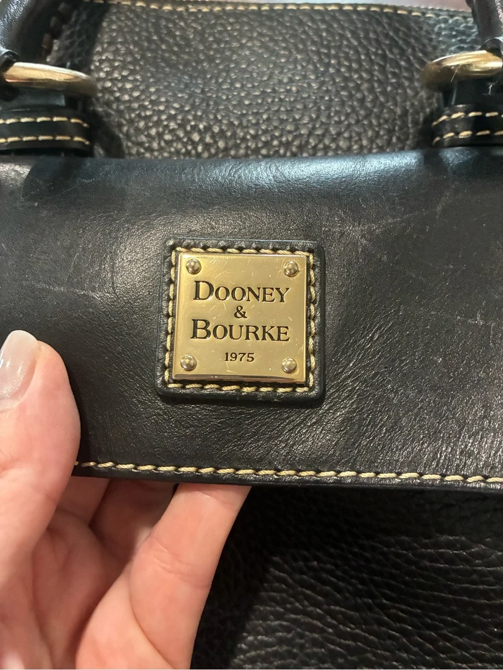 Dooney & Bourke structured pebbled